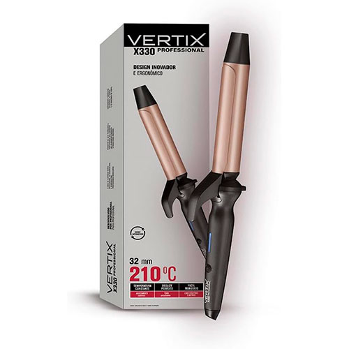 VERTIX Modelador Cabelo Profissional Vertix X330 32Mm X 130Mm Bivolt Vertix Rose