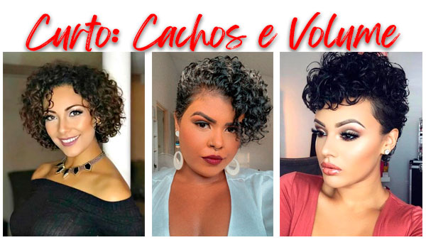 Cabelos Curtos Femininos: Cabelo Curto com Cachos e Volume